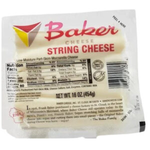 Baker's Prepackaged String Cheese 1lb