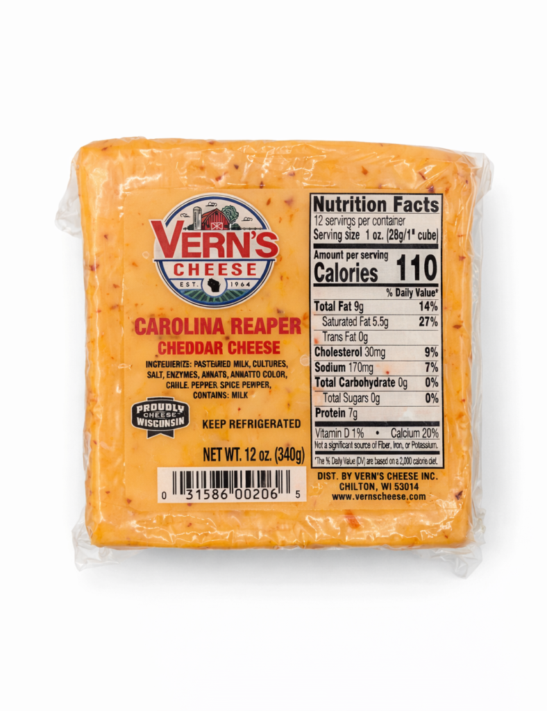 Vern's Carolina Reaper Cheddar Cheese 12oz