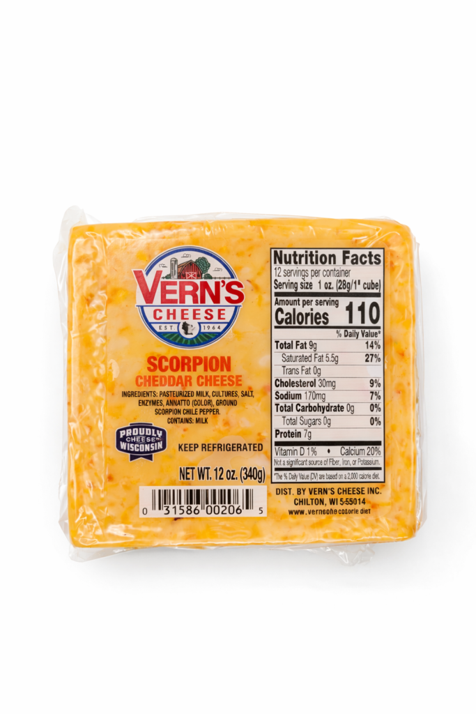 Vern's Scorpion Cheddar Cheese 12oz
