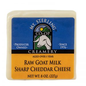 mt. sterling aged raw milk goat cheese cheddar