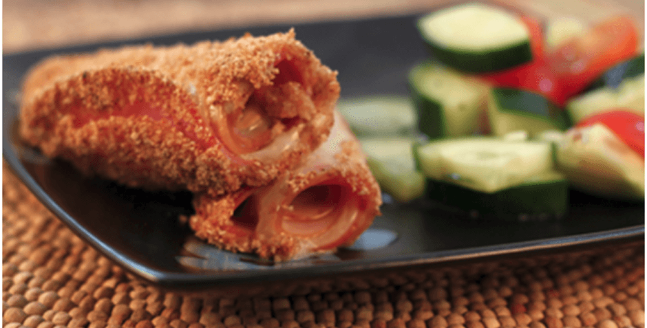 Verns breaded turkey and Wisconsin swiss cheese rolls recipe