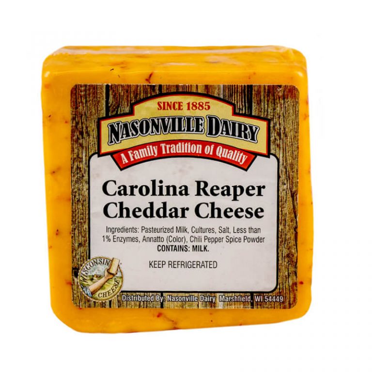 Nasonville Carolina Reaper Cheddar Cheese Vern's Cheese Wisconsin