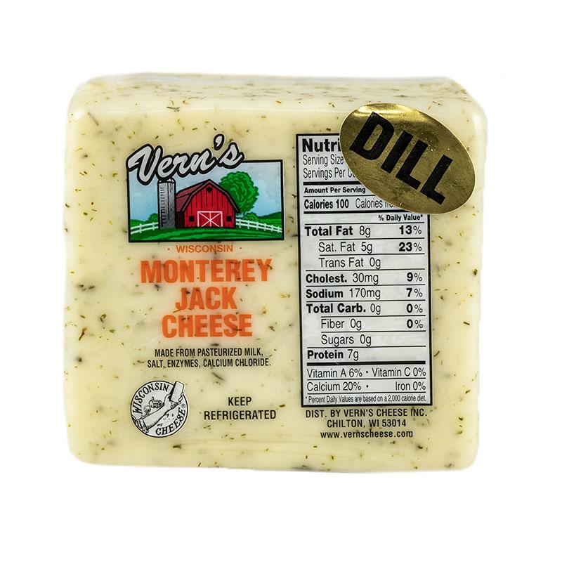 Vern's Monterey Jack Cheese with Dill 1lb
