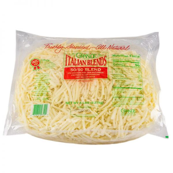 Grande Shredded Provolone & Mozzarella Cheese Blend 5lb