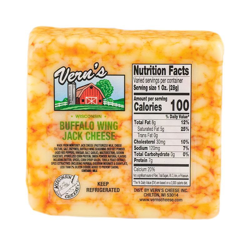 Vern's Buffalo Wing Jack Cheese 1lb