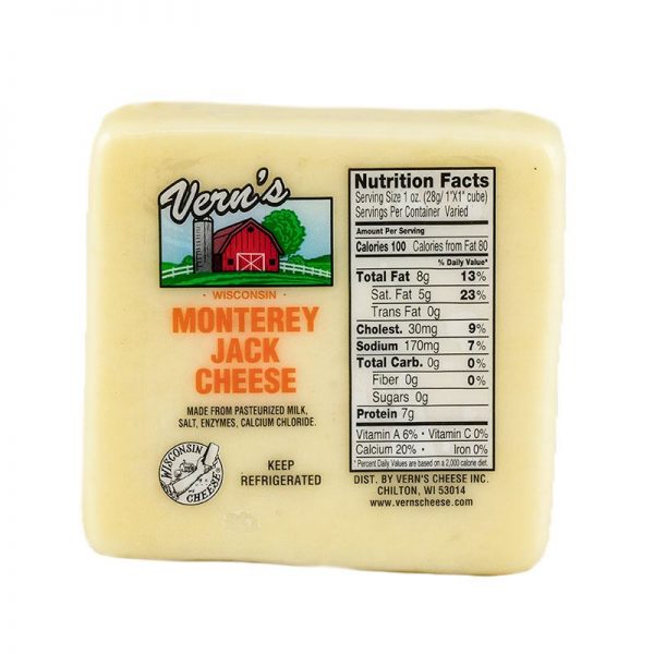 Vern's Monterey Jack Cheese 1lb