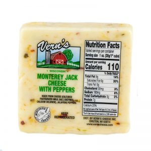 Vern's Pepper Jack Cheese 1lb