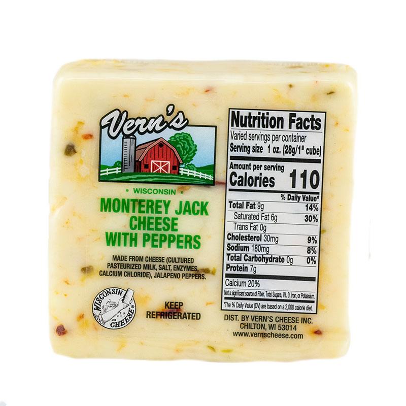 Vern's Pepper Jack Cheese 1lb