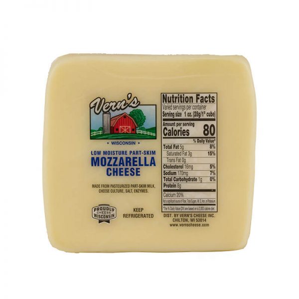 Vern's Mozzarella Cheese 1lb