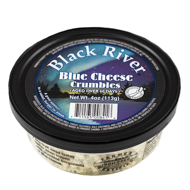 Black River Crumbled Blue Cheese Vern's Cheese Wisconsin