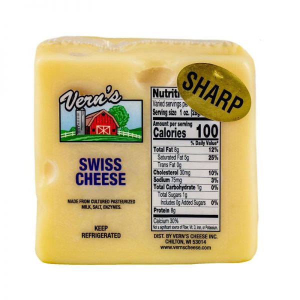 Vern's Sharp Swiss Cheese 1lb