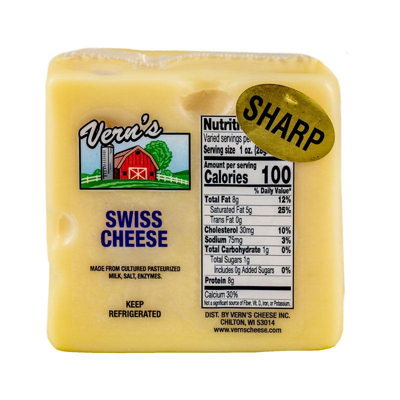 Vern's Sharp Swiss Cheese 1lb