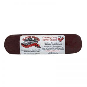 silver creek speacialty meats cranberry & cherry summer sausage