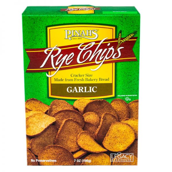 pinah's garlic rye chips