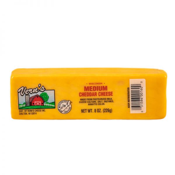 vern's medium cheddar cheese sticks