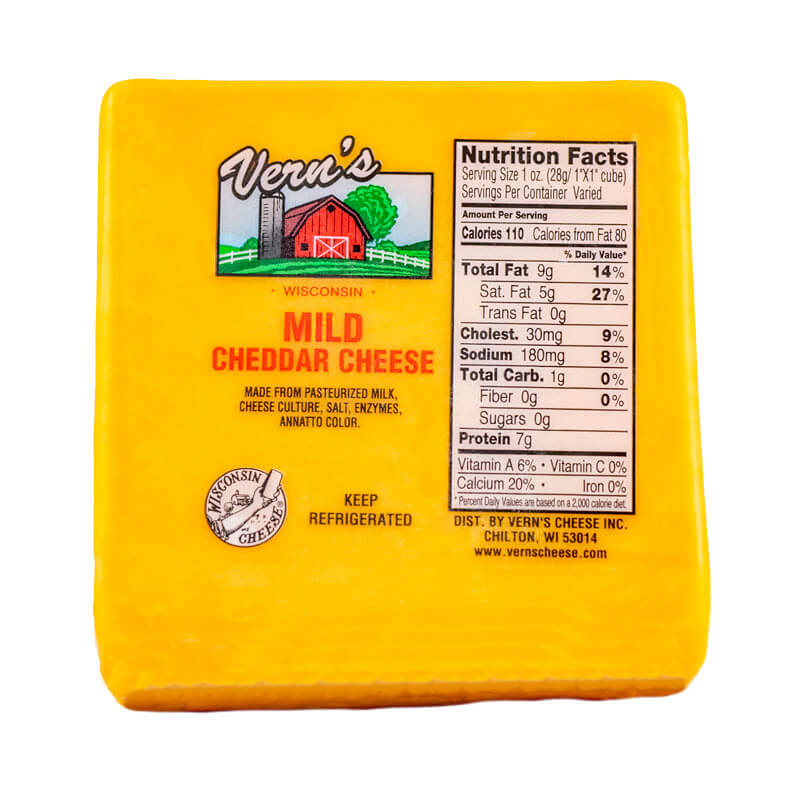 Vern's Mild Cheddar Cheese 1lb