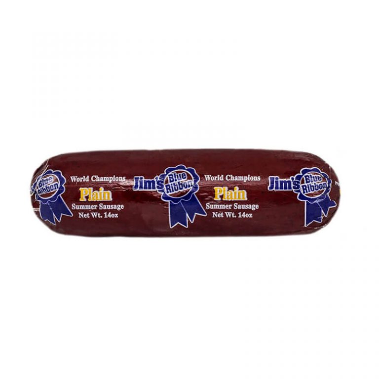 Jim's Blue Ribbon Original Summer sausage Vern's Cheese Wisconsin