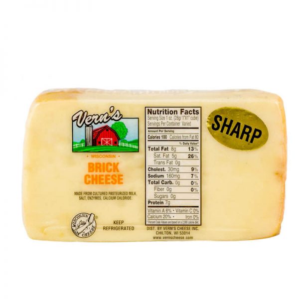 Widmer Sharp Brick Cheese 1lb