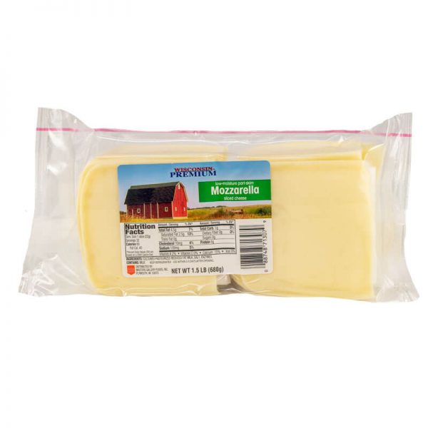 Vern's Sliced Mozzarella Cheese 1.5lb