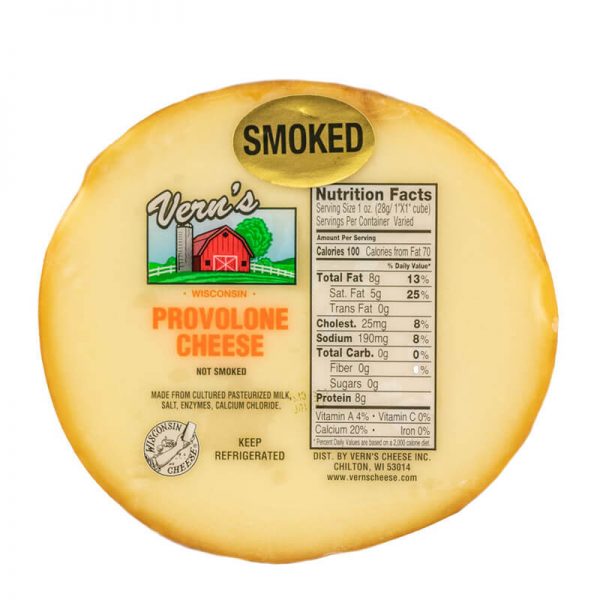Vern's Smoked Provolone Cheese 1lb