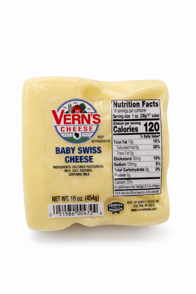Vern's Baby Swiss Cheese 1 lb