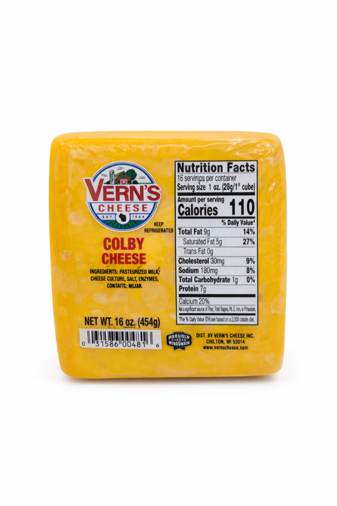 Vern's Colby Cheese 1lb