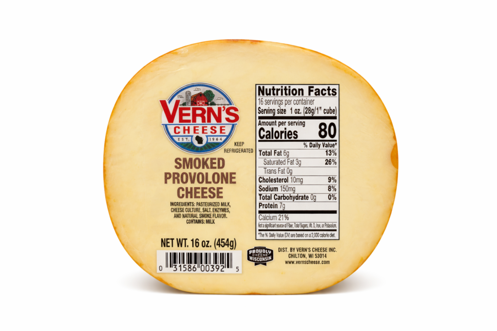 Vern's Smoked Provolone Cheese 1 lb