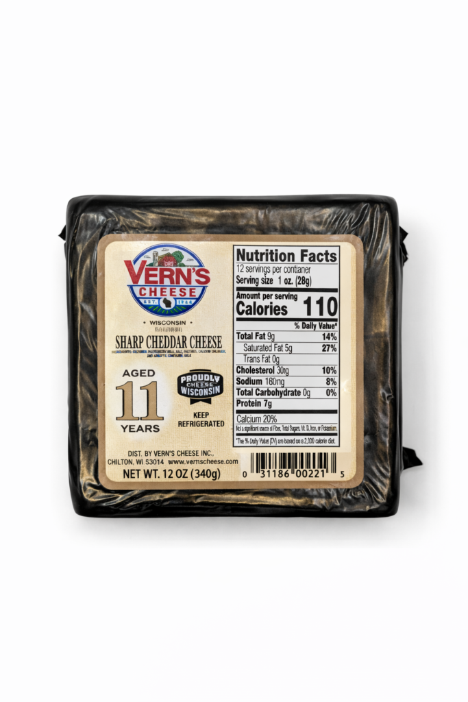 Vern's 11 Year Aged Cheddar Cheese 12oz