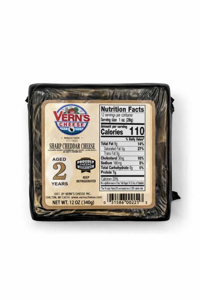 Vern's 2 Year Aged Cheddar Cheese 12oz