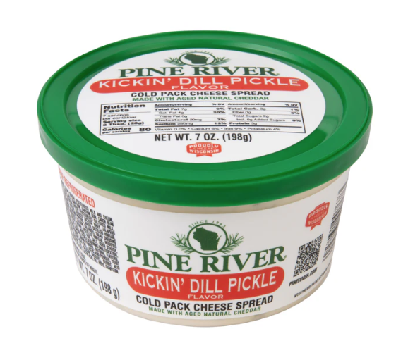 Pine River Kickin' Dill Pickle Cheese Spread 7oz