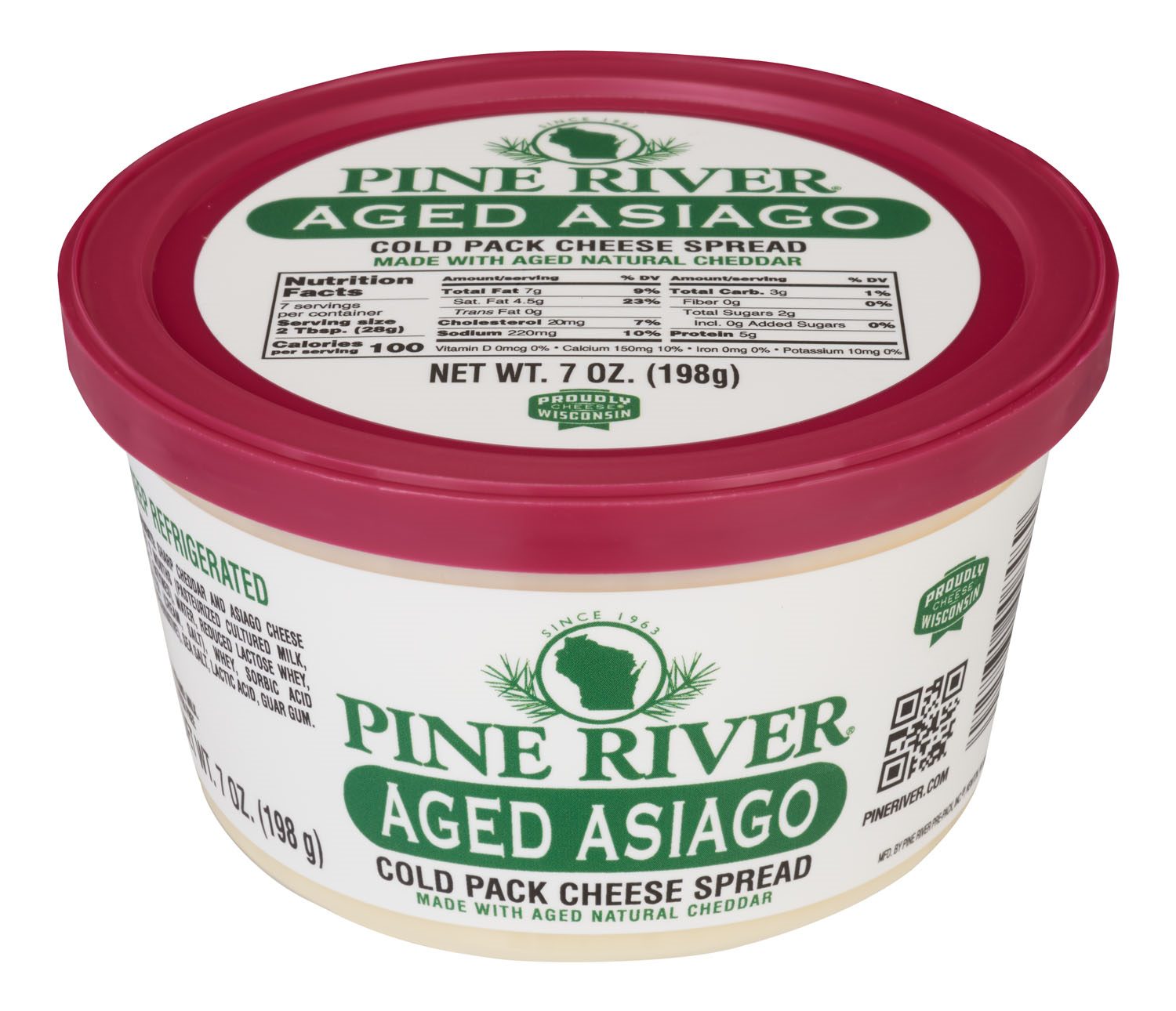 Pine River Aged Asiago Cheese Spread 7oz