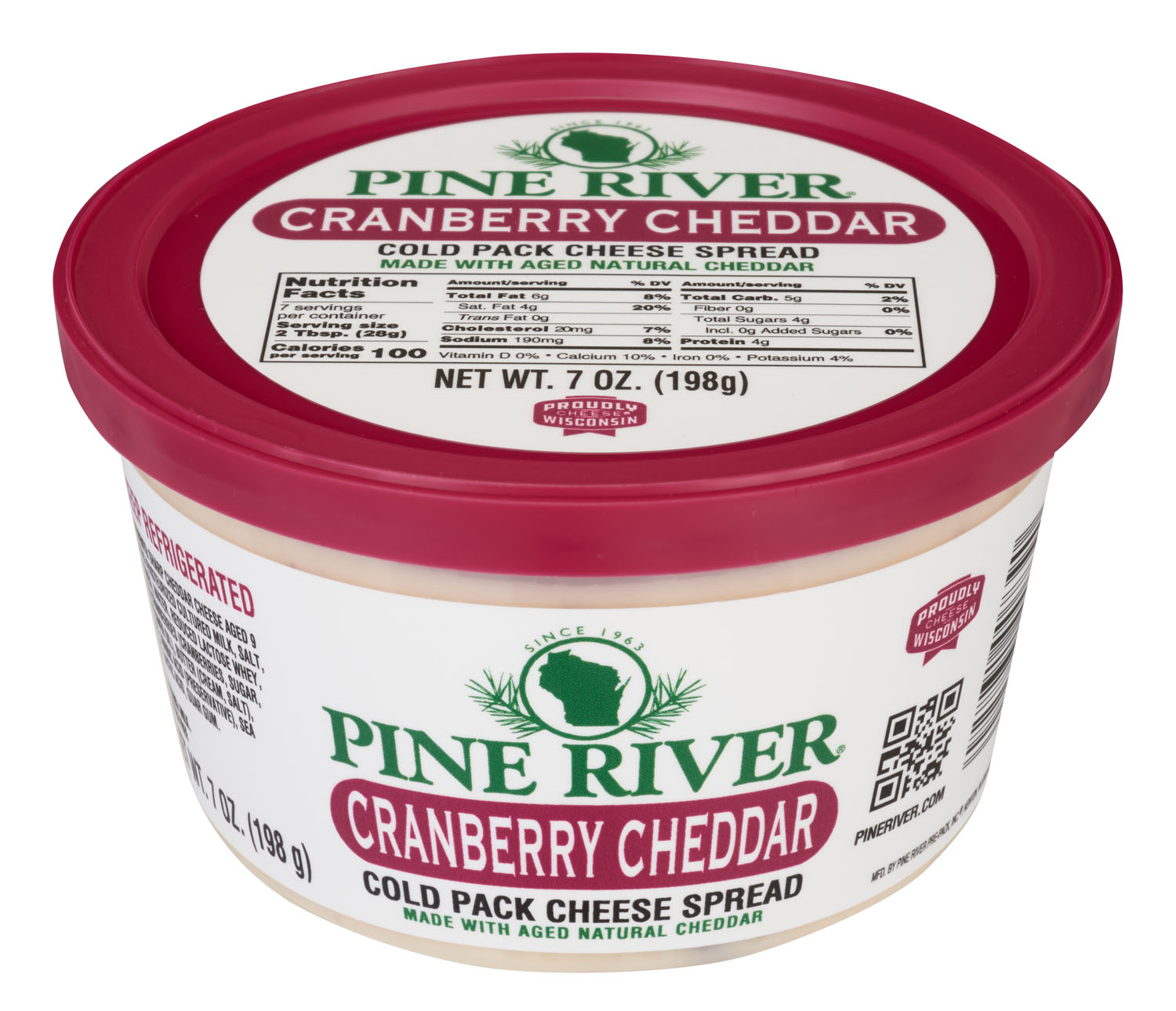 Pine River Cranberry Cheddar Cheese Spread 7oz